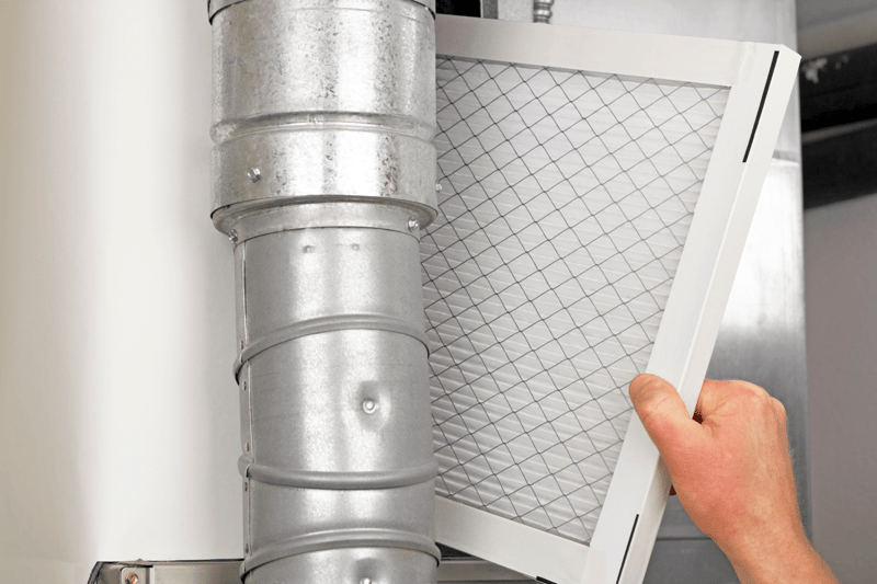 Winter Homeowner Maintenance Tips from Prominent Homes Furnace Filter Image